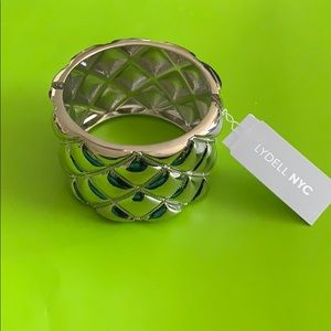 LYDELL NYC Silver Patterned Cuff Bracelet!